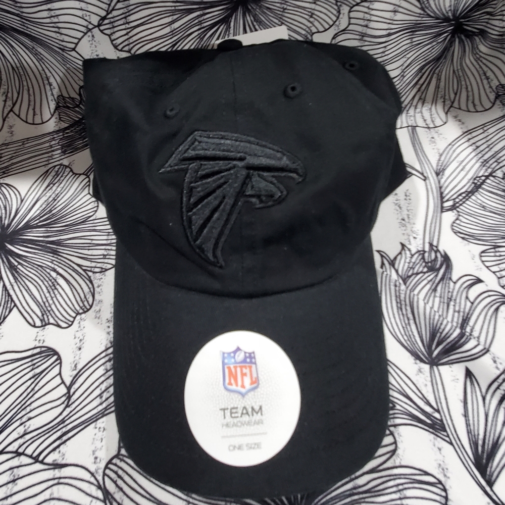 NFL Black Atlanta Falcons Embroidered Logo Ball Cap